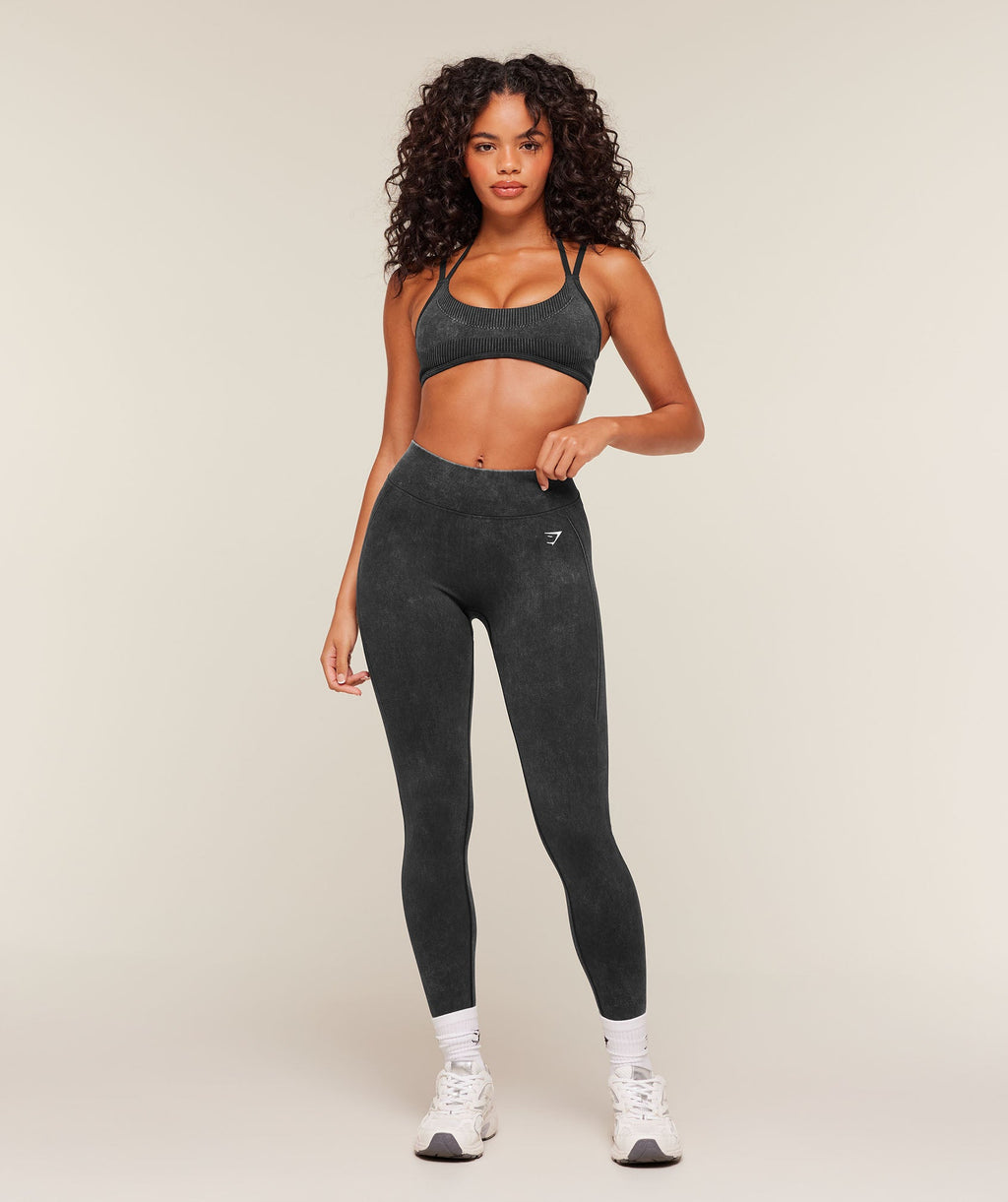 Gymshark x Bratz Light Support Sports Bra - Black/Wash — imagem 7