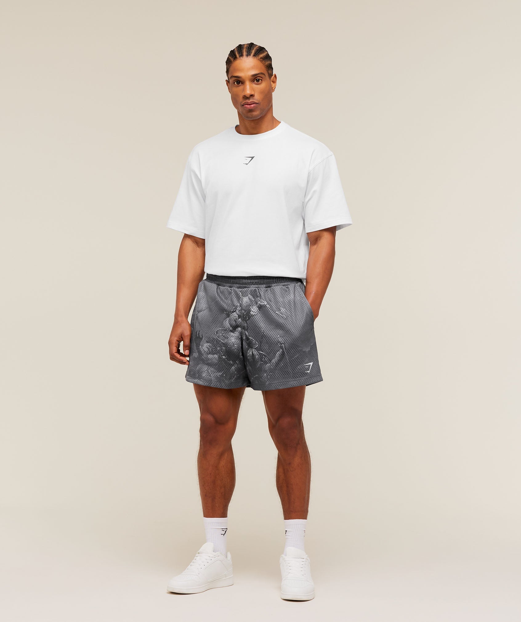 Gymshark x Frazetta Power Shorts - Onyx Grey — imagem 4