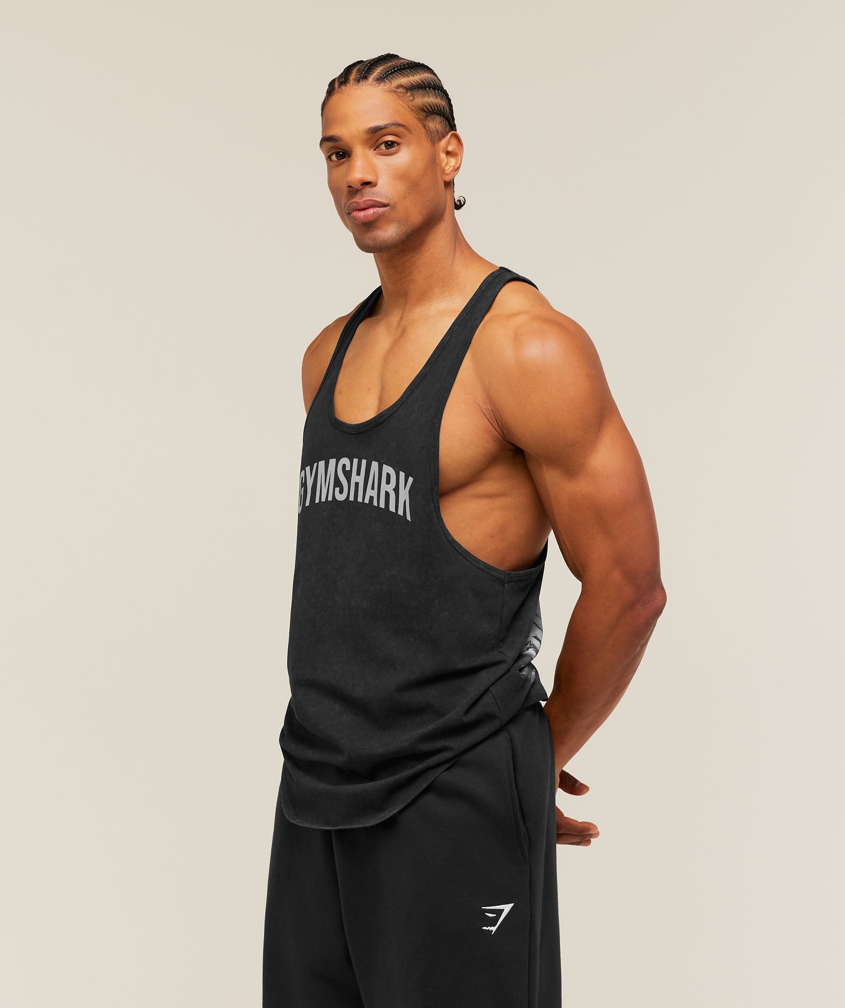 Gymshark x Frazetta Power Stringer - Black — imagem 3