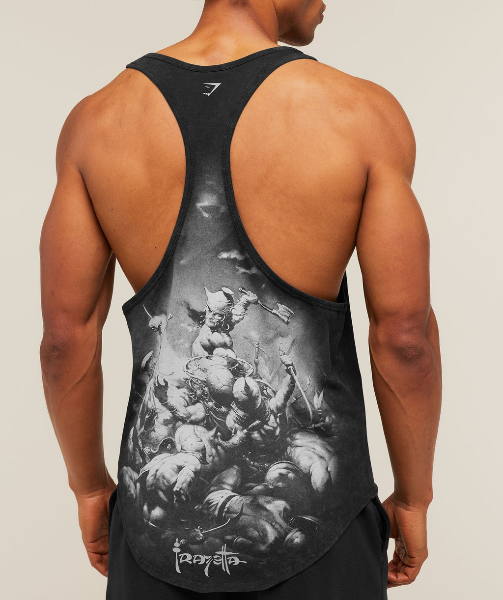 Gymshark x Frazetta Power Stringer - Black — imagem 6