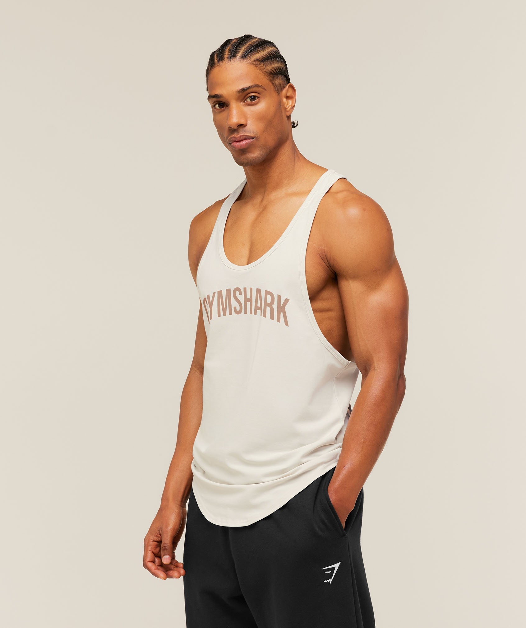 Gymshark x Frazetta Power Stringer - Tinted White — imagem 3