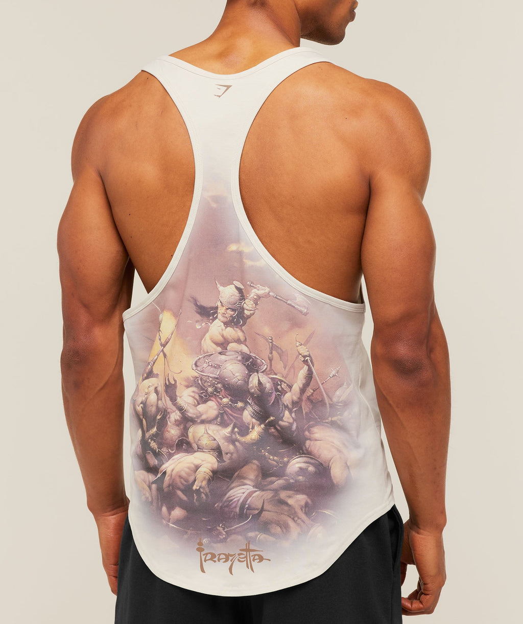 Gymshark x Frazetta Power Stringer - Tinted White — imagem 6