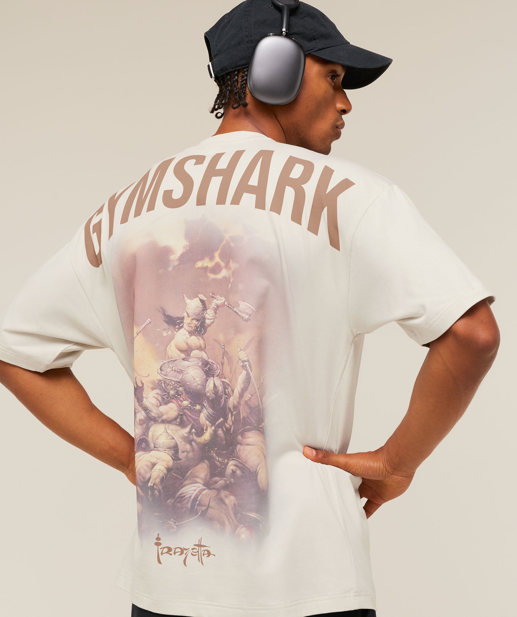 Gymshark x Frazetta Power T-Shirt - Tinted White — imagem 5