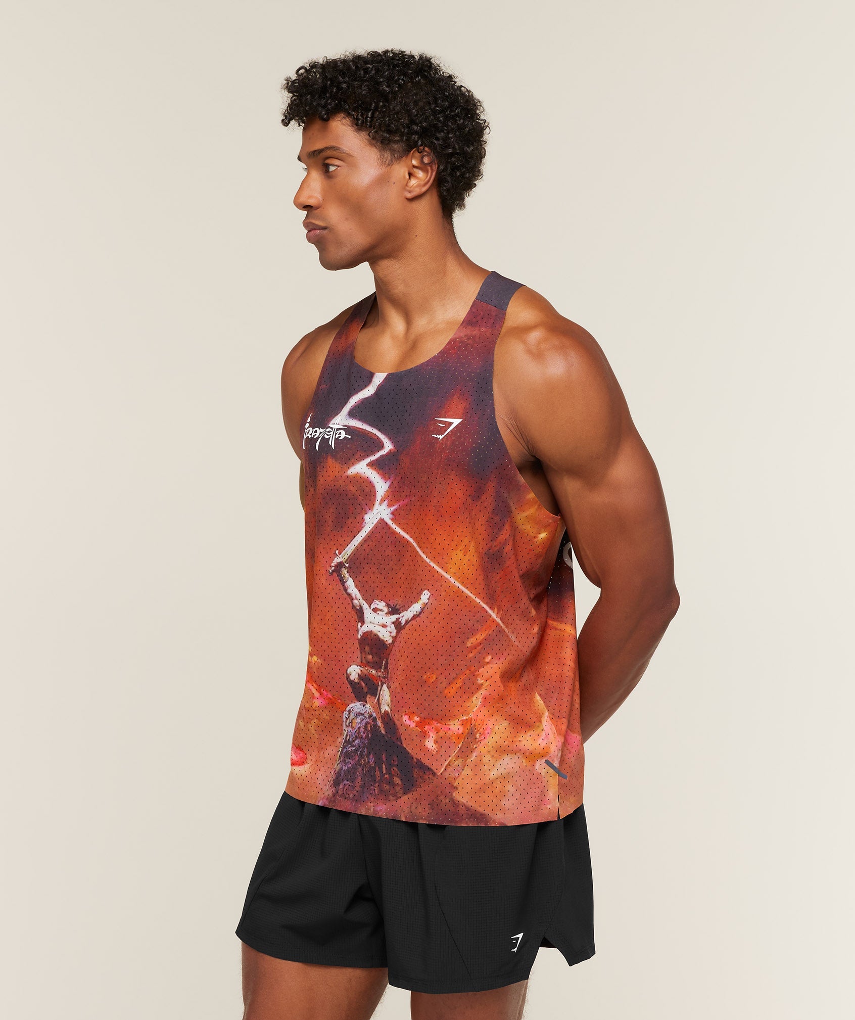 Gymshark x Frazetta x Run Club Tank - Red Rust — imagem 3