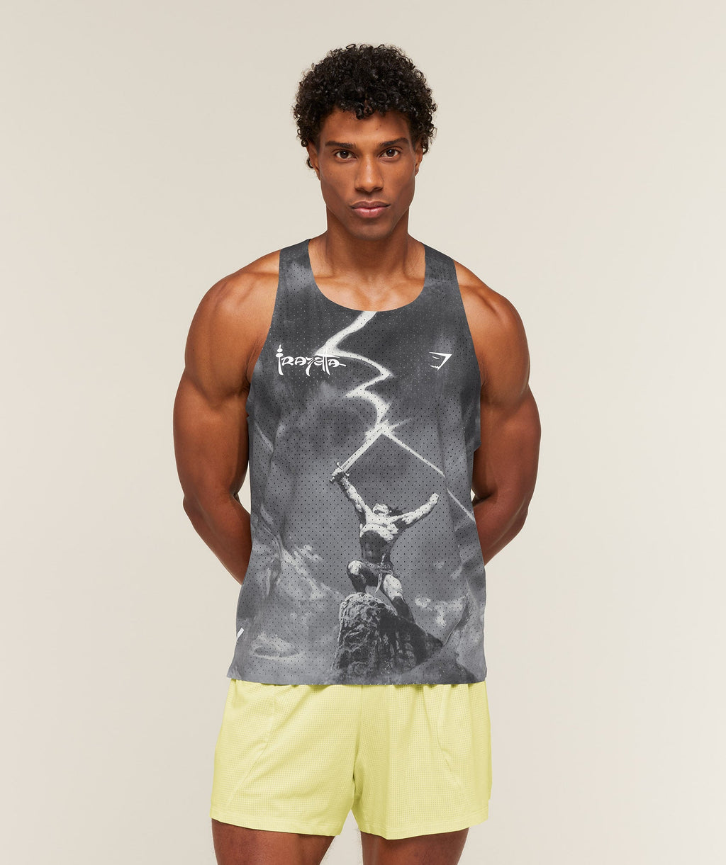Gymshark x Frazetta x Run Club Tank - Black — imagem 1