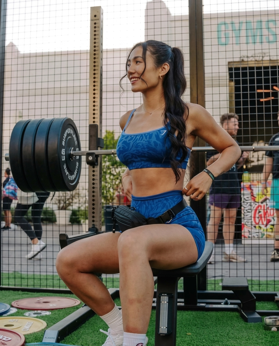Conjunto Femenino Gymshark Adapt Safari Seamless Sports Bra