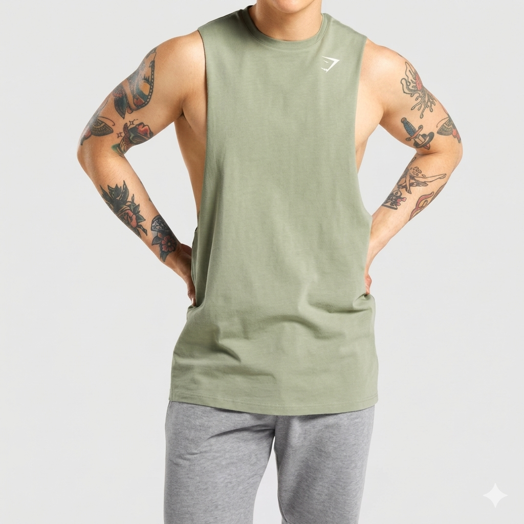 Regata Gymshark Stringer Drop Armhole Masculina
