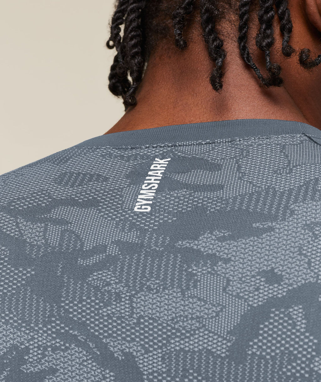 Geo Seamless Long Sleeve T-Shirt - Shadow Blue/Tranquil Blue — imagem 6