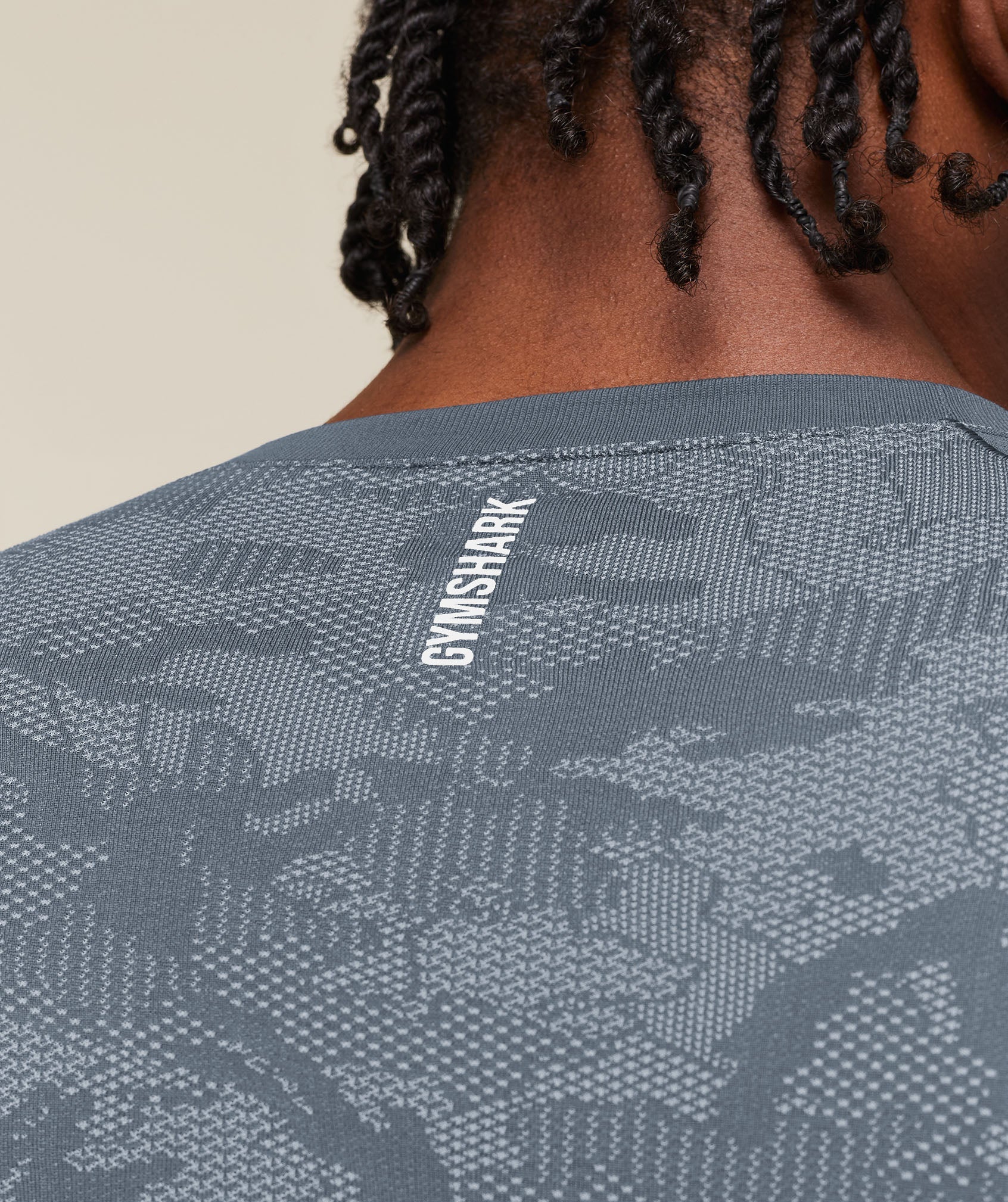 Geo Seamless Long Sleeve T-Shirt - Shadow Blue/Tranquil Blue — imagem 6