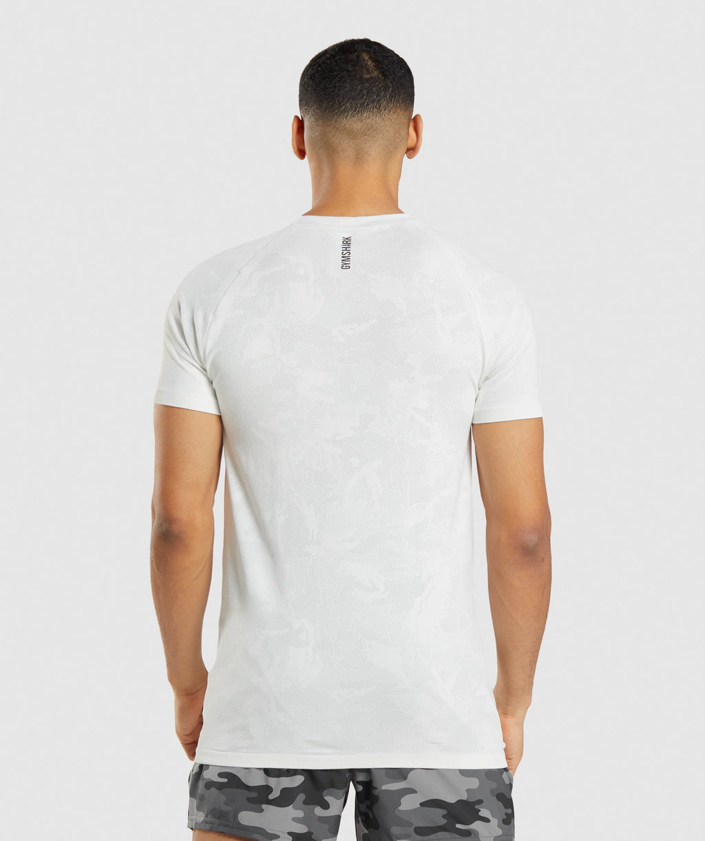 Geo Seamless T-Shirt - White/Light Grey — imagem 2