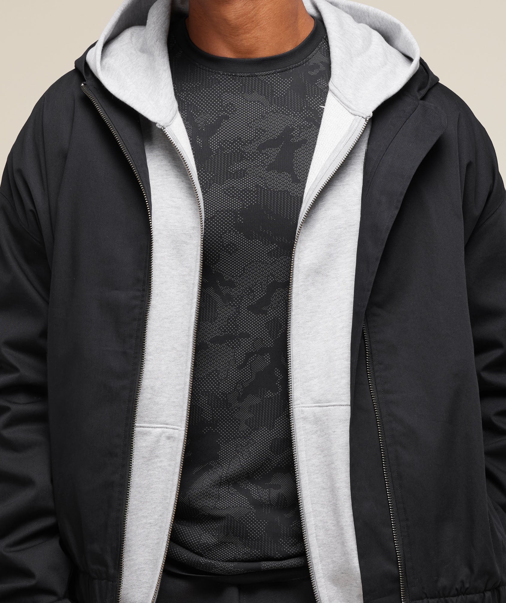 Geo Seamless T-Shirt - Black/Charcoal Grey — imagem 5