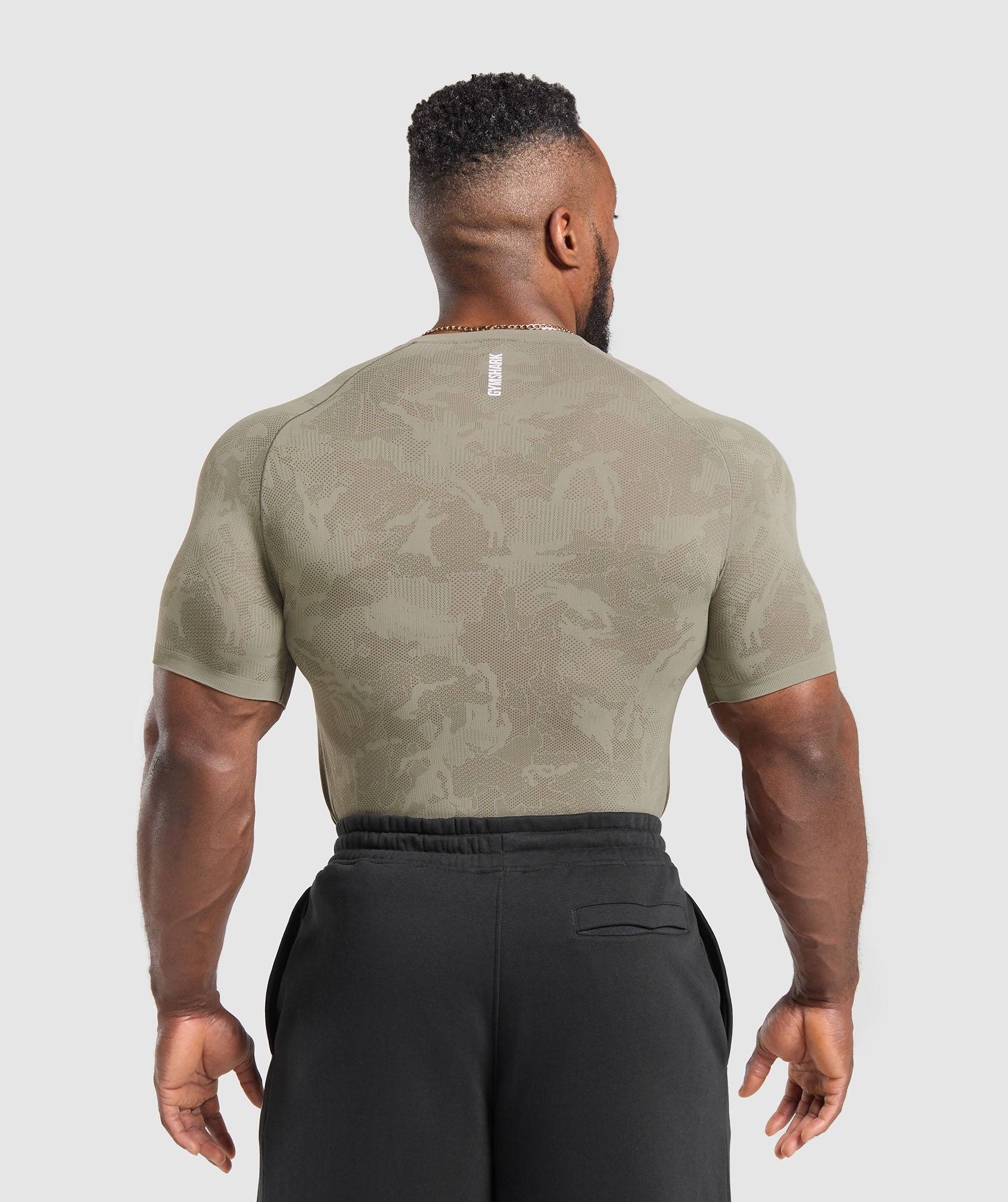 Geo Seamless T-Shirt - Linen Brown/Camo Brown — imagem 2