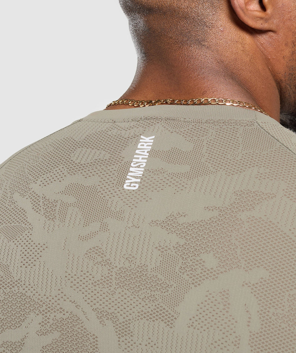 Geo Seamless T-Shirt - Linen Brown/Camo Brown — imagem 7