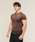 Geo Seamless T-Shirt - Espresso Brown/Black — imagem 1