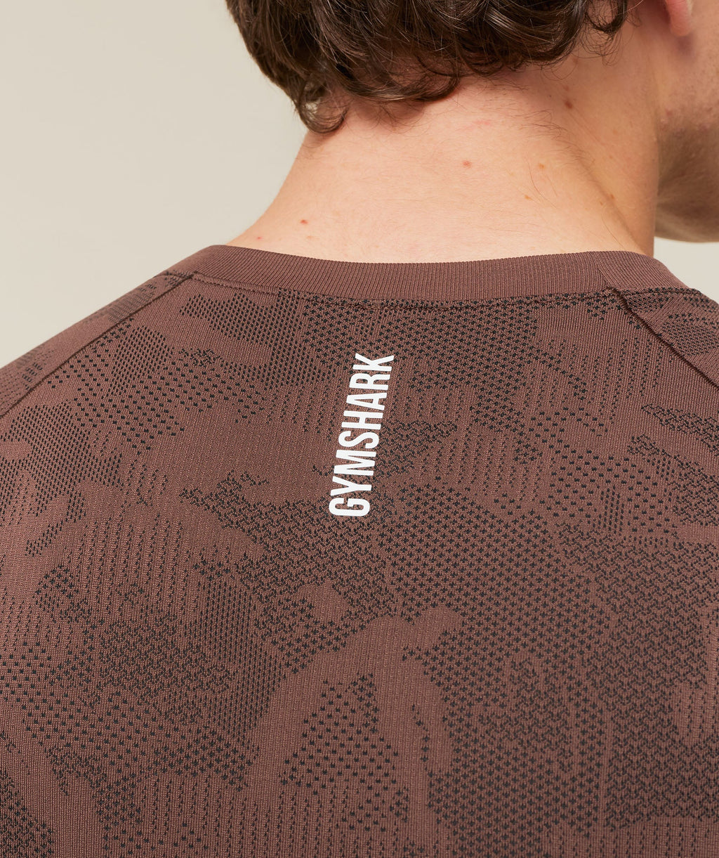 Geo Seamless T-Shirt - Espresso Brown/Black — imagem 5