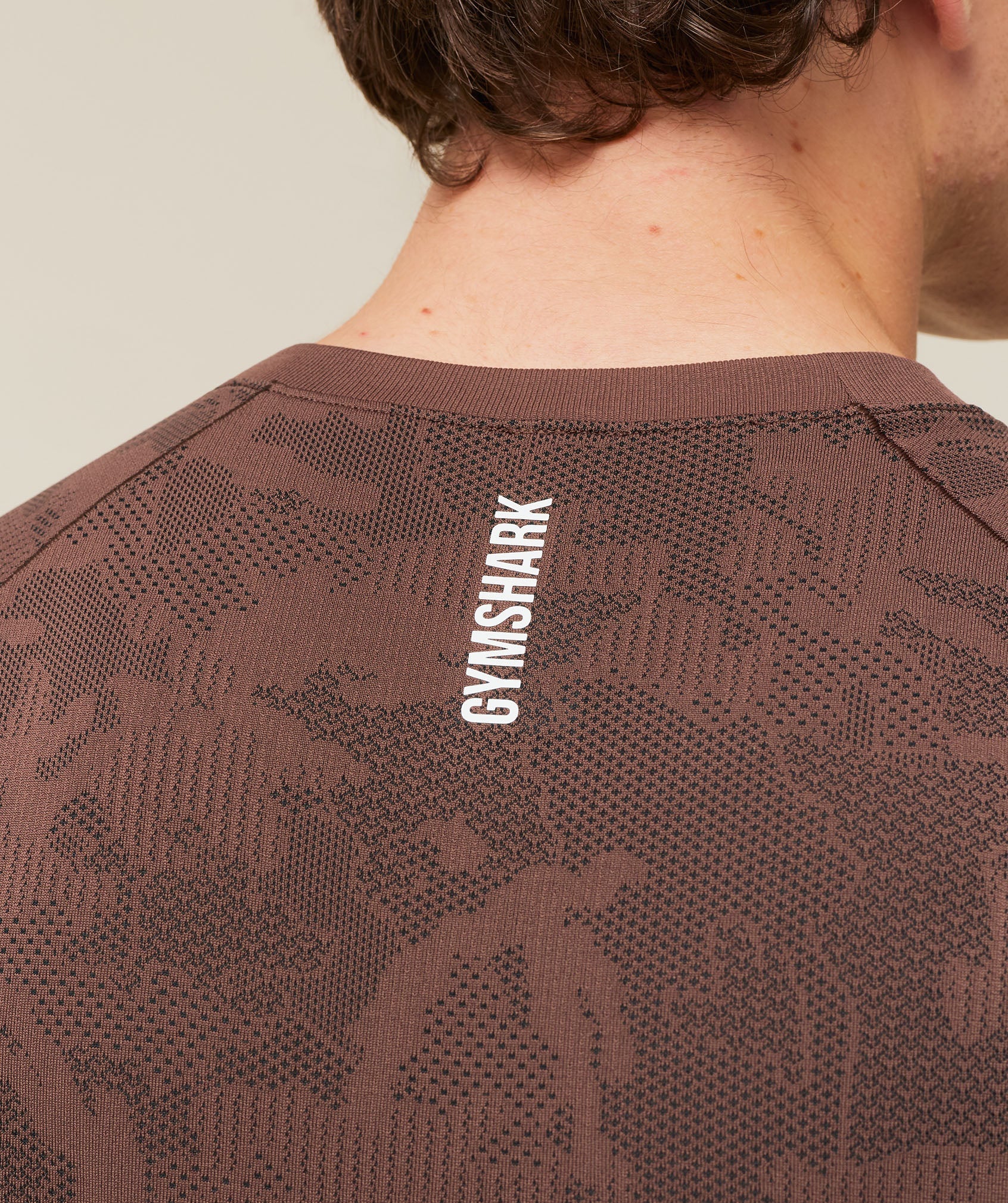 Geo Seamless T-Shirt - Espresso Brown/Black — imagem 5