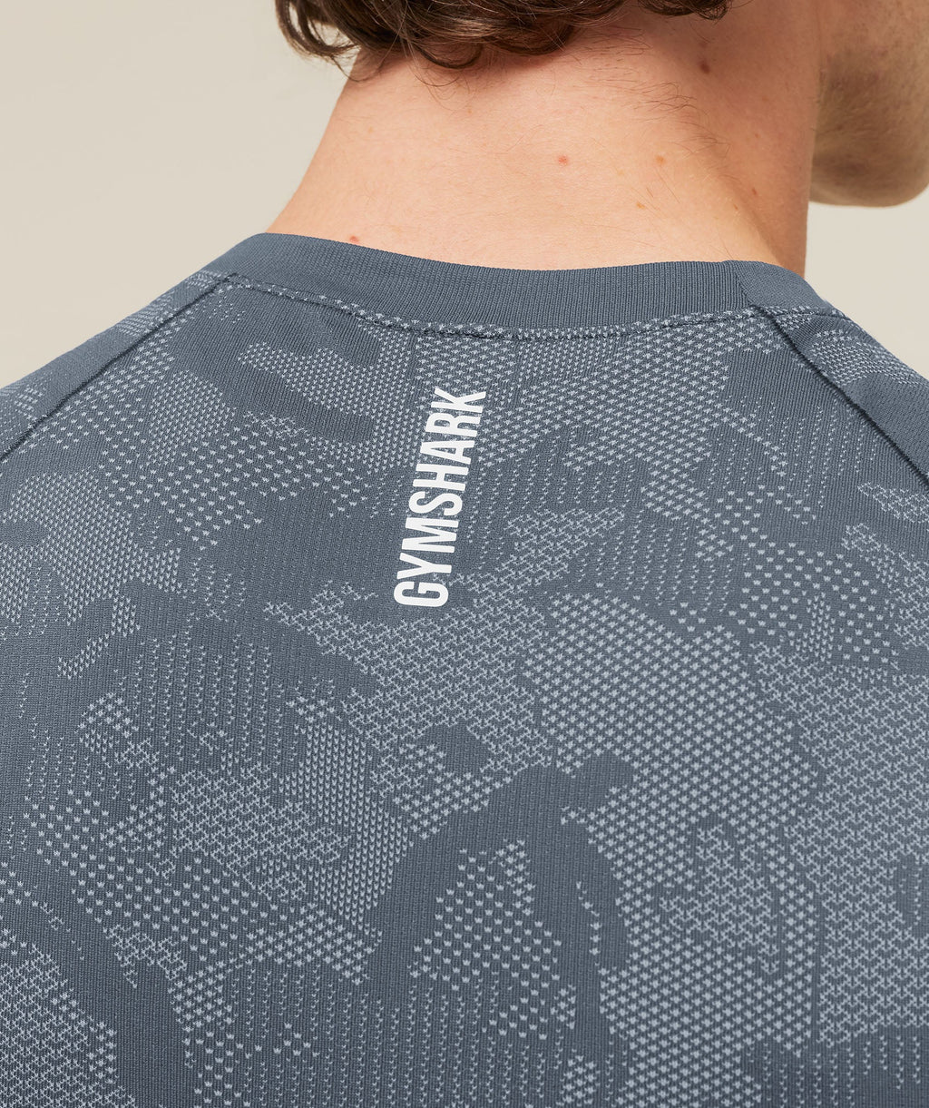 Geo Seamless T-Shirt - Shadow Blue/Tranquil Blue — imagem 5