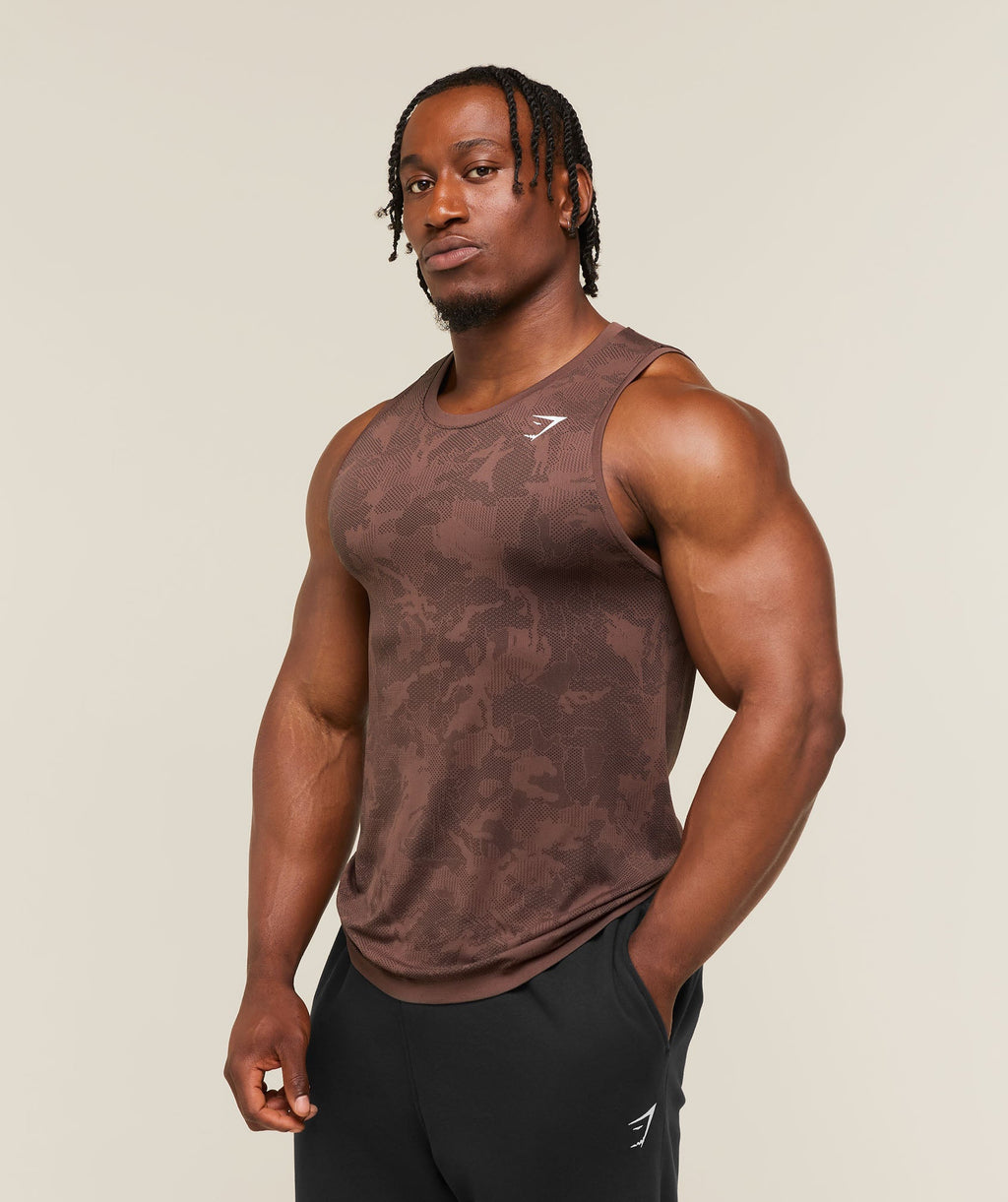 Geo Seamless Tank - Espresso Brown/Black — imagem 3