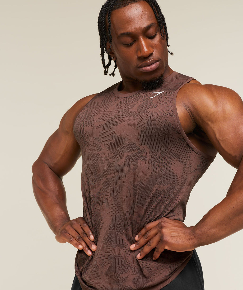 Geo Seamless Tank - Espresso Brown/Black — imagem 5