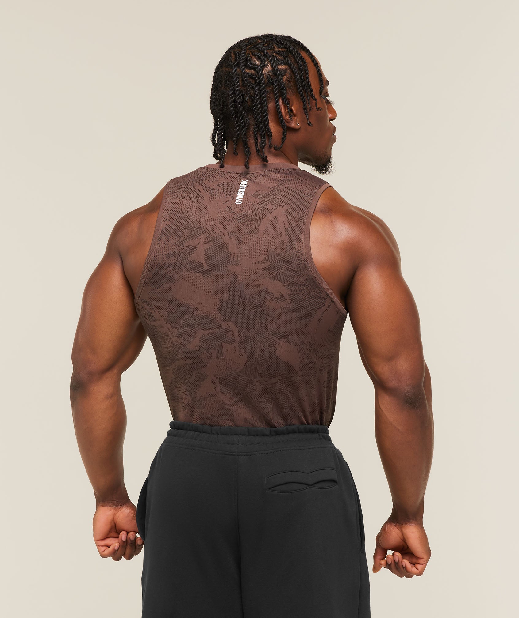 Geo Seamless Tank - Espresso Brown/Black — imagem 2