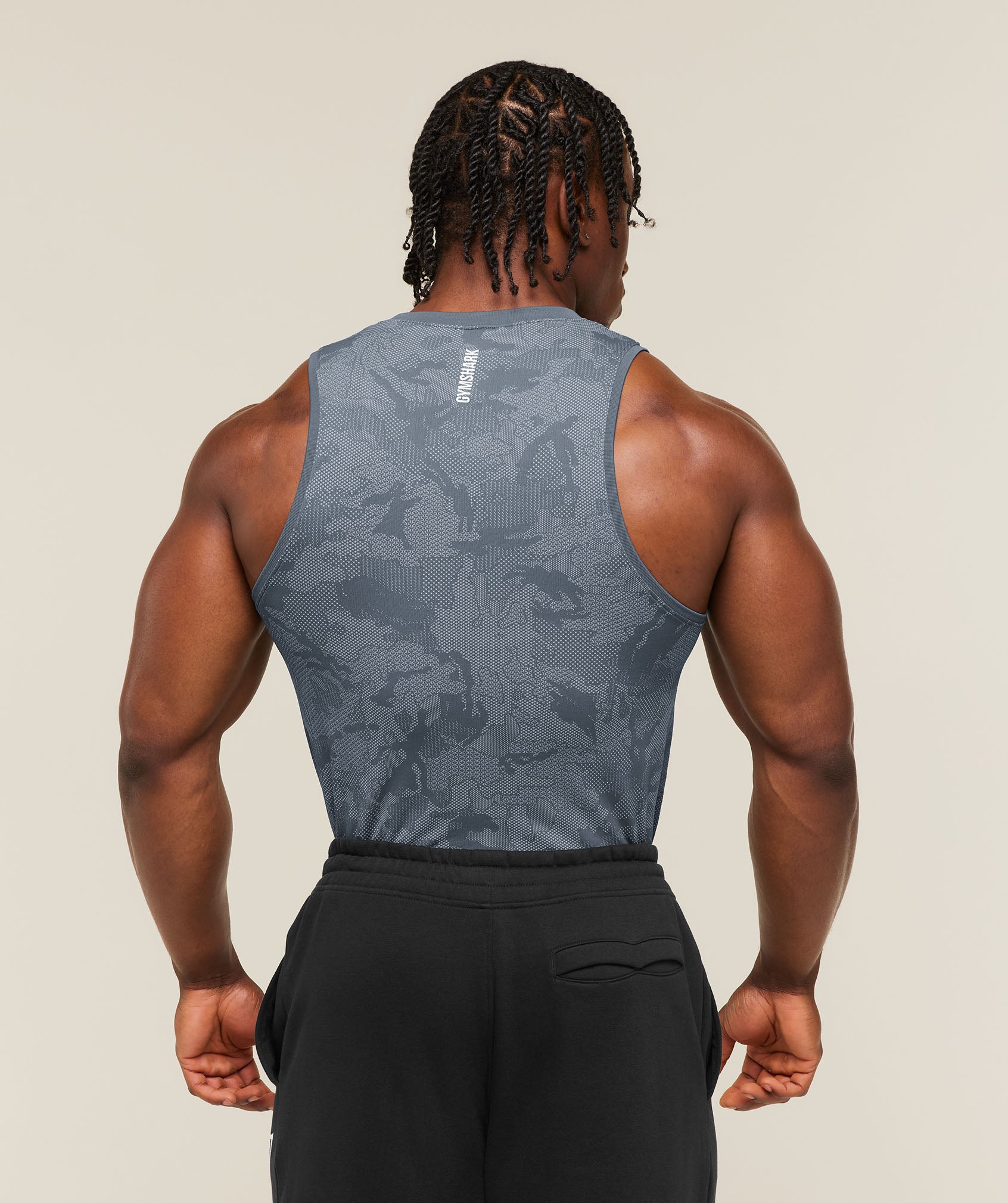 Geo Seamless Tank - Shadow Blue/Tranquil Blue — imagem 2