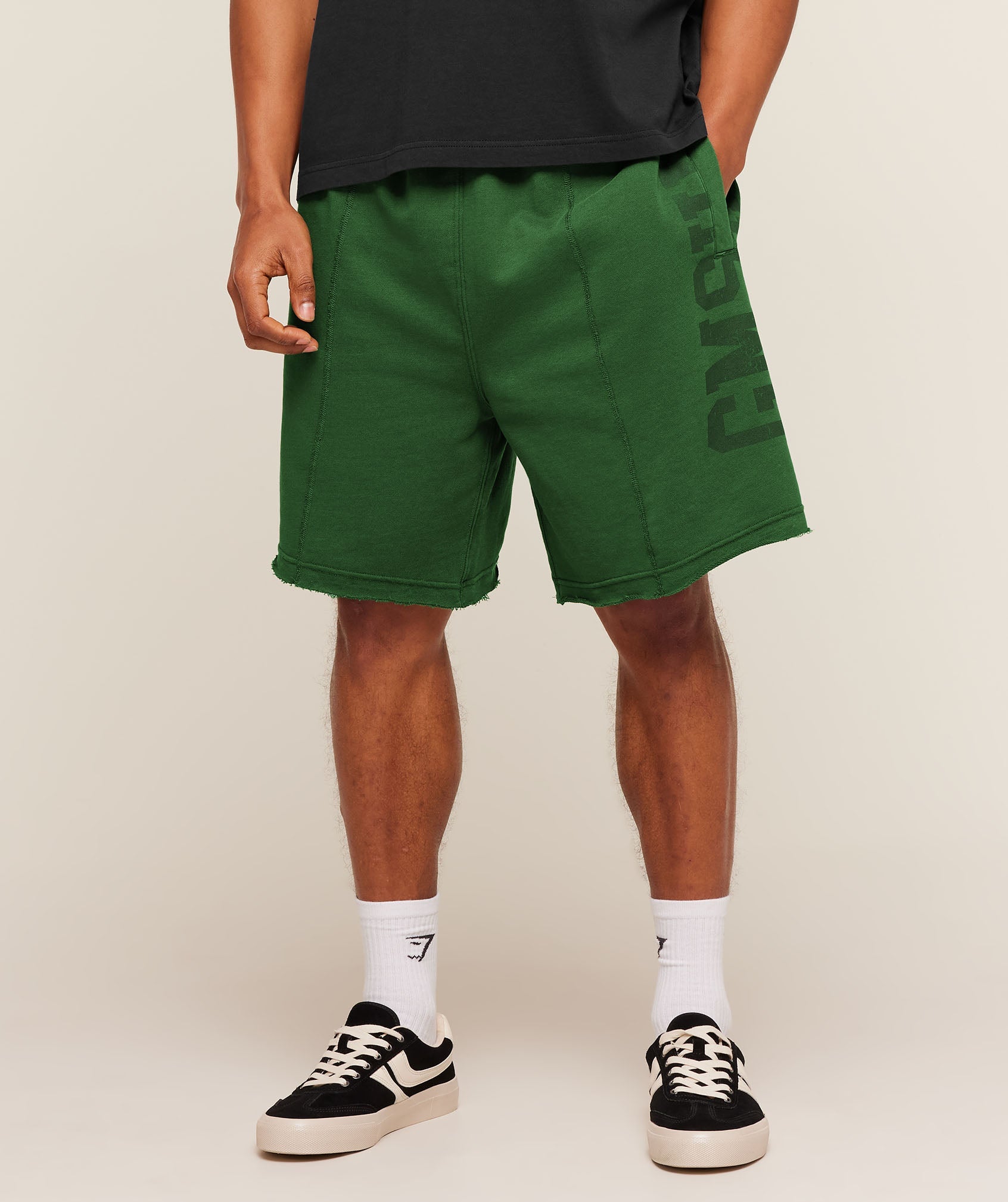 Accent Graphic Sweat Shorts - Athletic Green — imagem 1