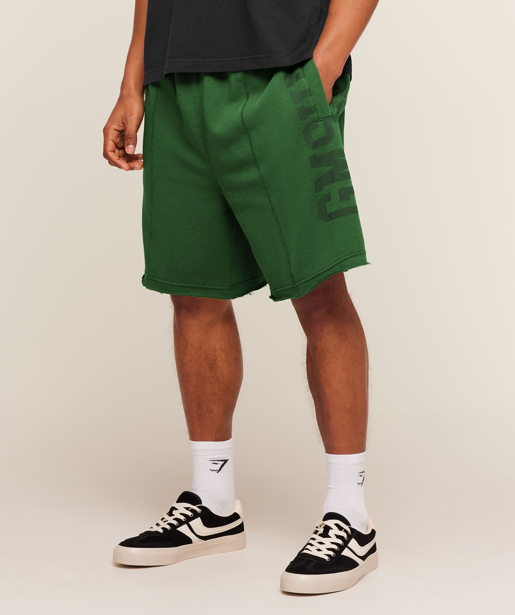 Accent Graphic Sweat Shorts - Athletic Green — imagem 3