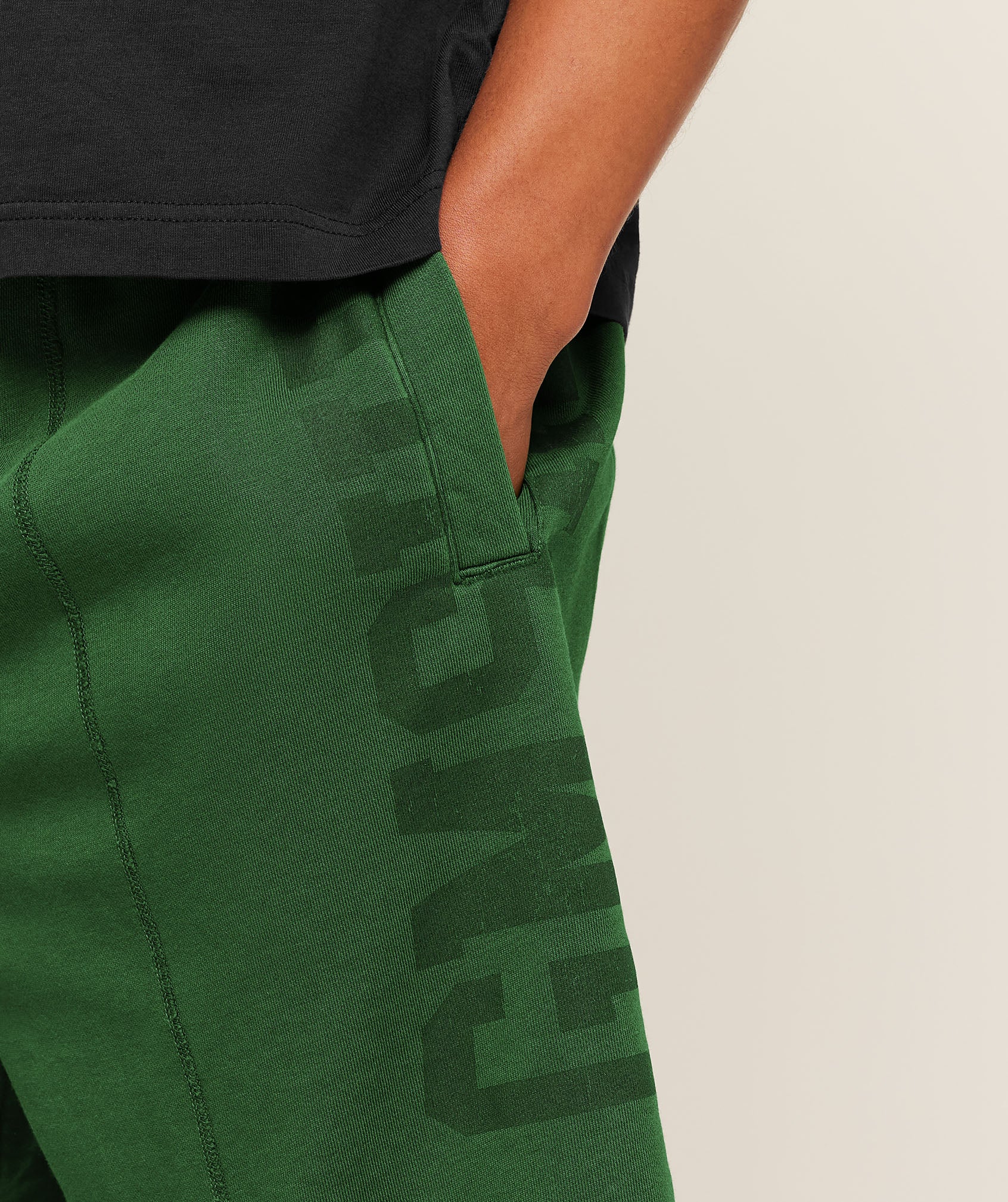 Accent Graphic Sweat Shorts - Athletic Green — imagem 5