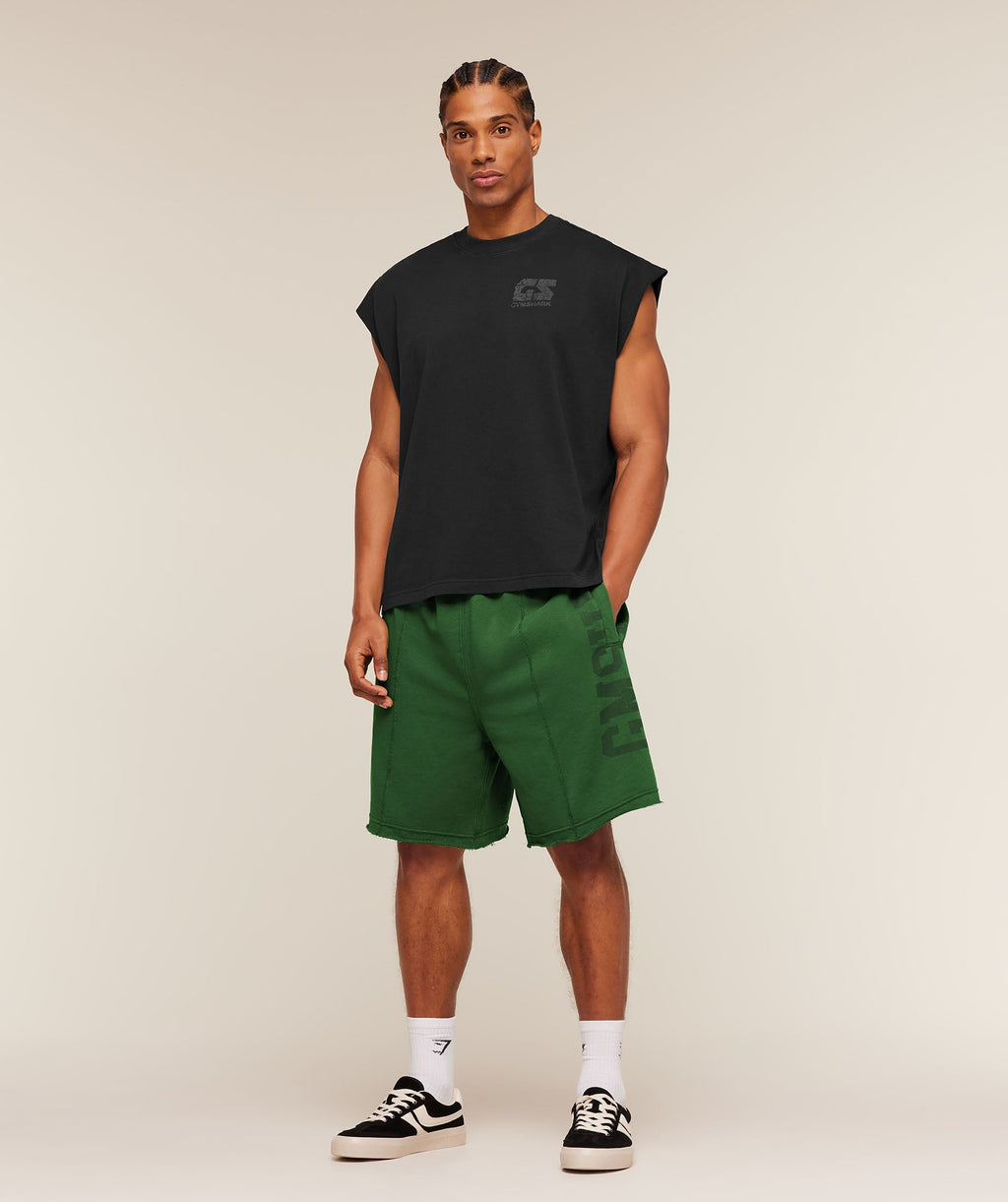 Accent Graphic Sweat Shorts - Athletic Green — imagem 4