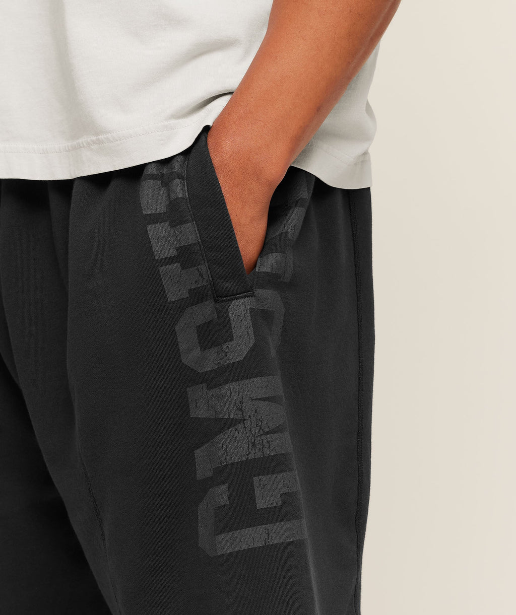 Accent Graphic Sweat Shorts - Black — imagem 6