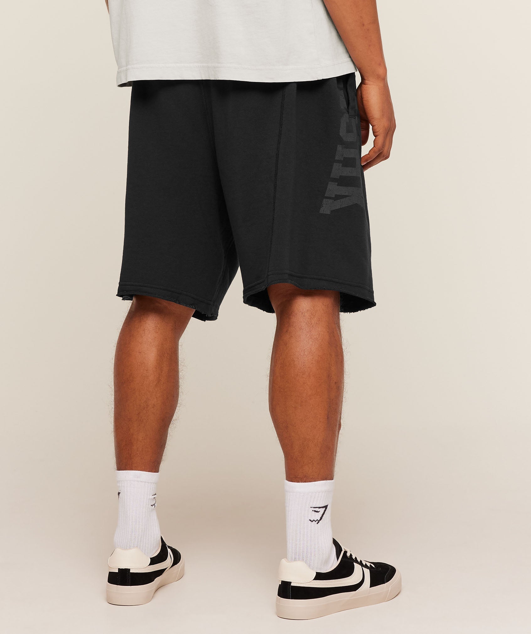 Accent Graphic Sweat Shorts - Black — imagem 3