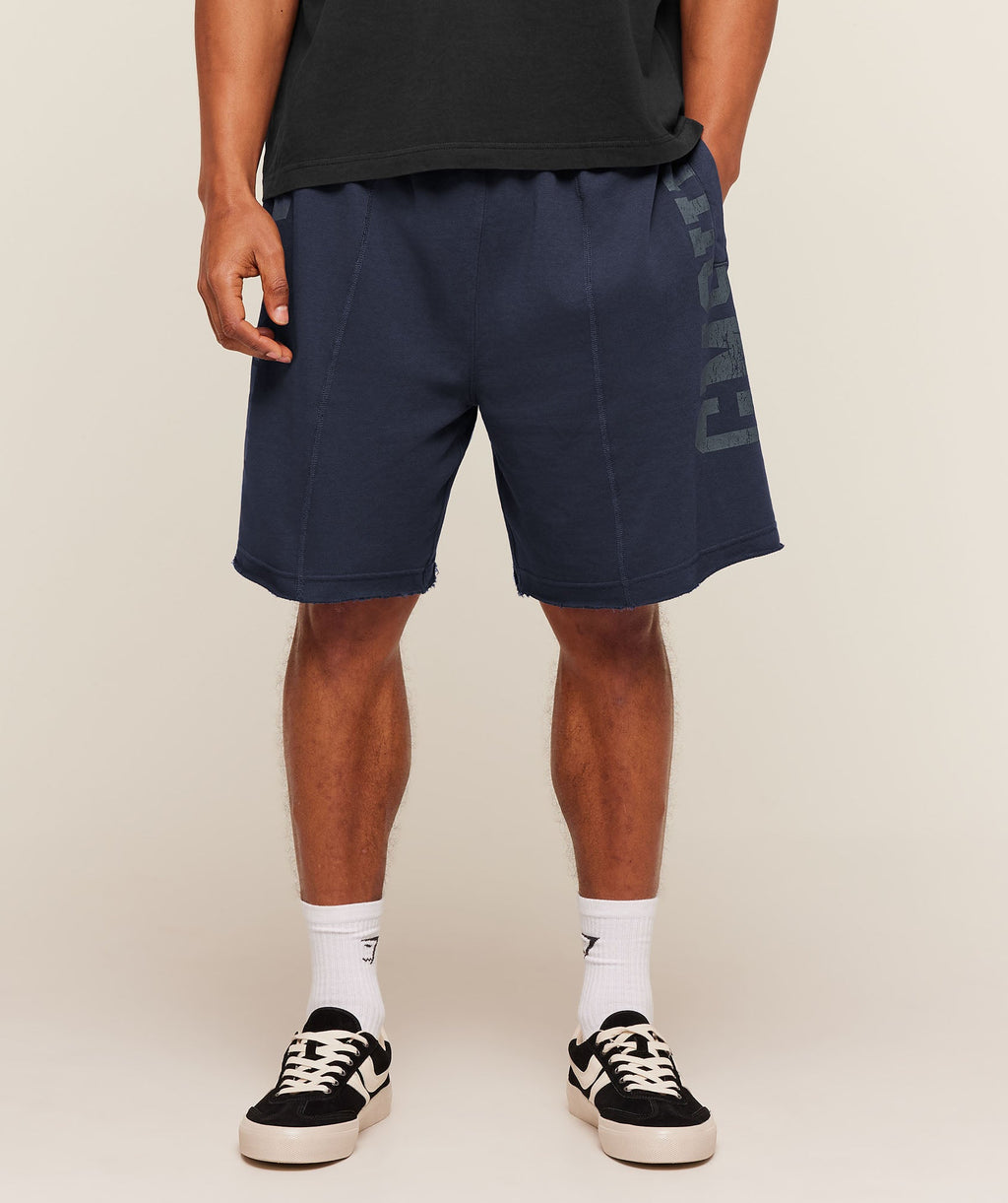 Accent Graphic Sweat Shorts - Heavy Blue — imagem 1