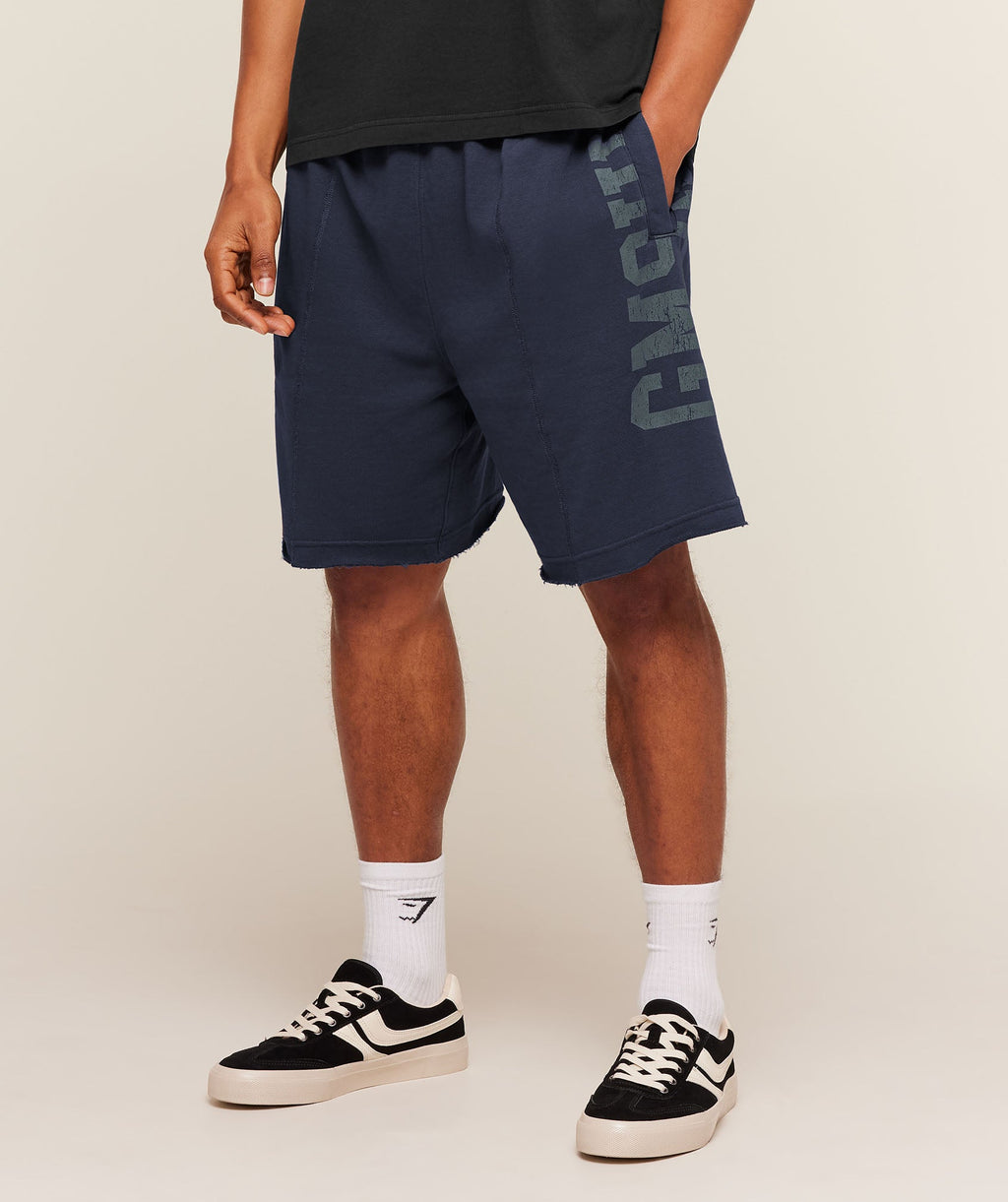 Accent Graphic Sweat Shorts - Heavy Blue — imagem 2