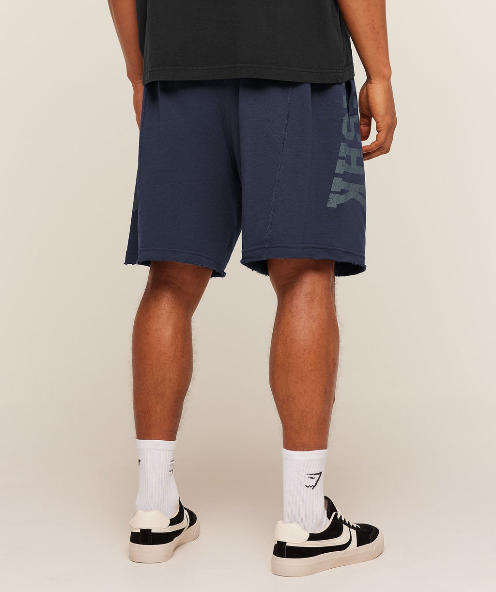 Accent Graphic Sweat Shorts - Heavy Blue — imagem 3