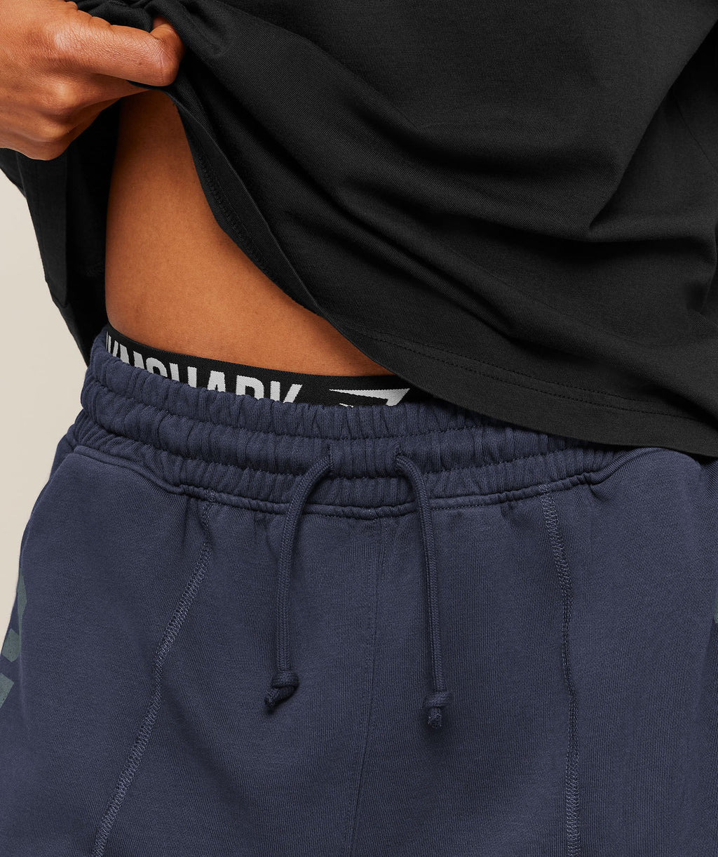Accent Graphic Sweat Shorts - Heavy Blue — imagem 6