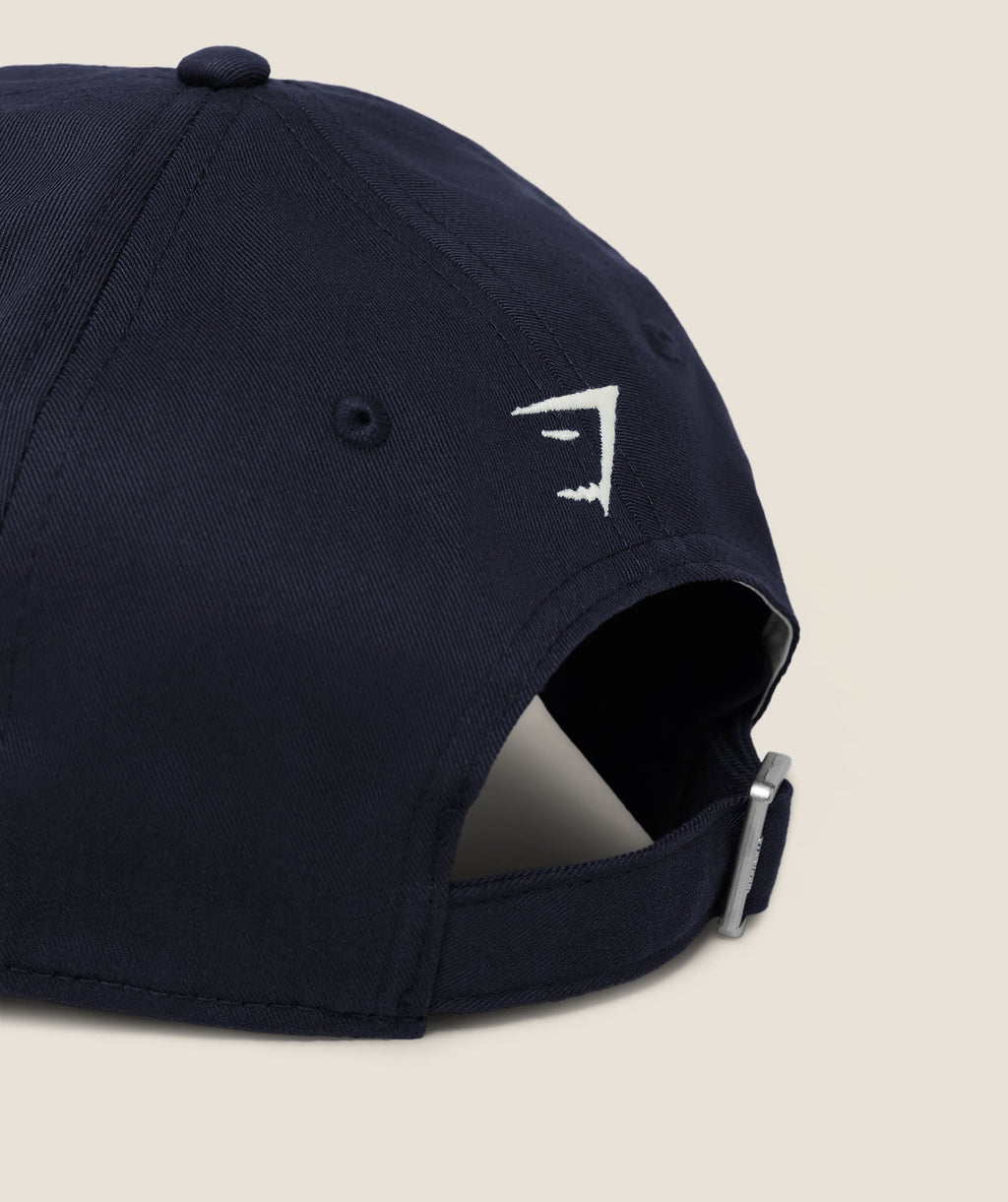 Gymshark Essentials Cap - Heavy Blue/Soft White — imagem 4