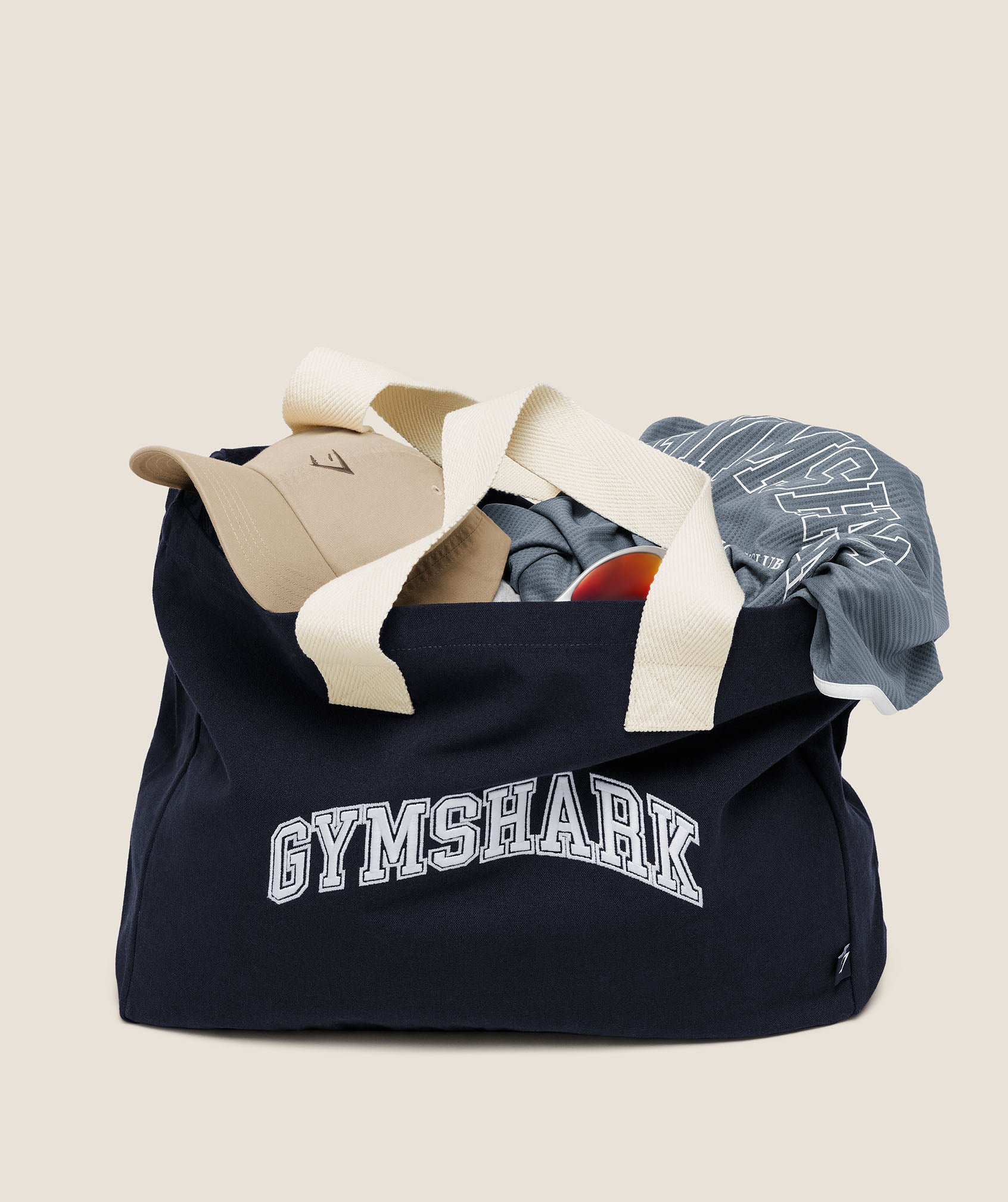 Gymshark Essentials Tote - Heavy Blue/Soft White — imagem 2