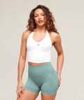 Halter Neck Cami with Shelf - White — imagem 1