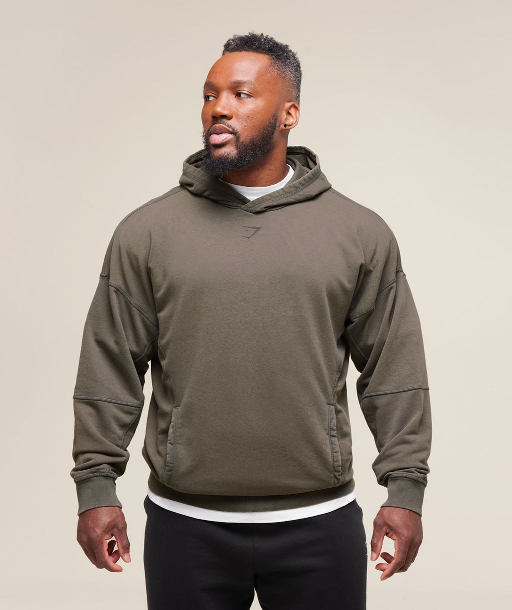 Heritage Washed Hoodie - Strength Green — imagem 2