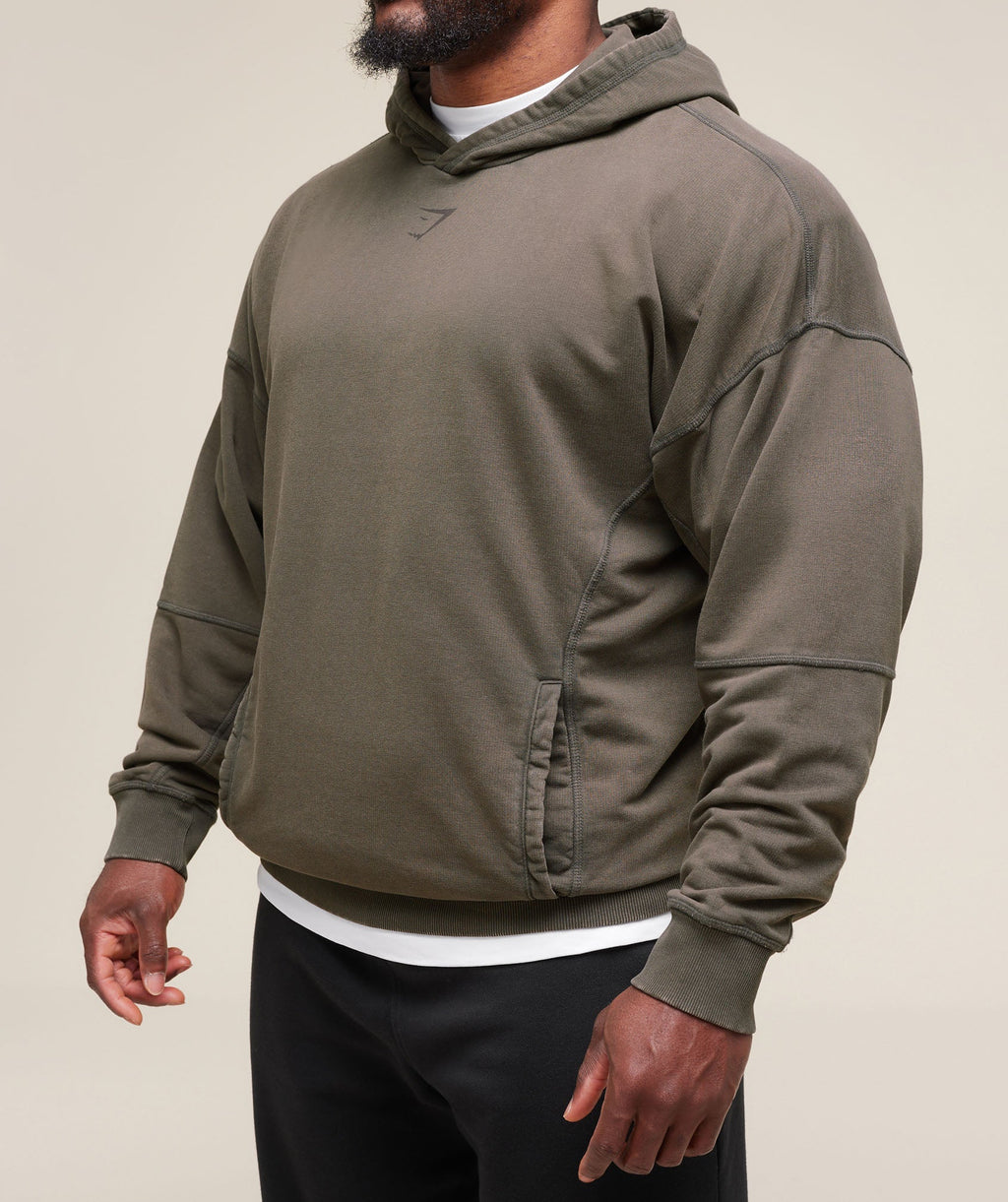 Heritage Washed Hoodie - Strength Green — imagem 4