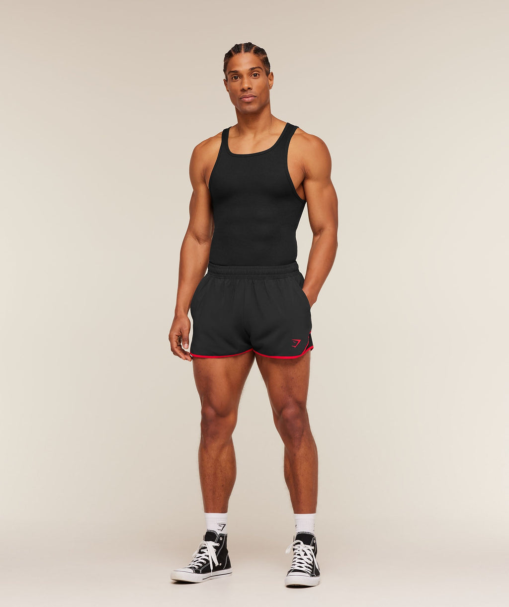 Accent Conditioning Shorts - Black/Conditioning Red — imagem 4