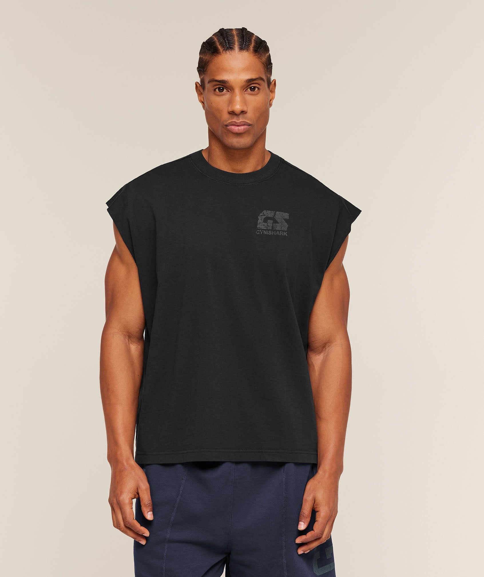 Accent Capped Sleeve T-Shirt - Black — imagem 3