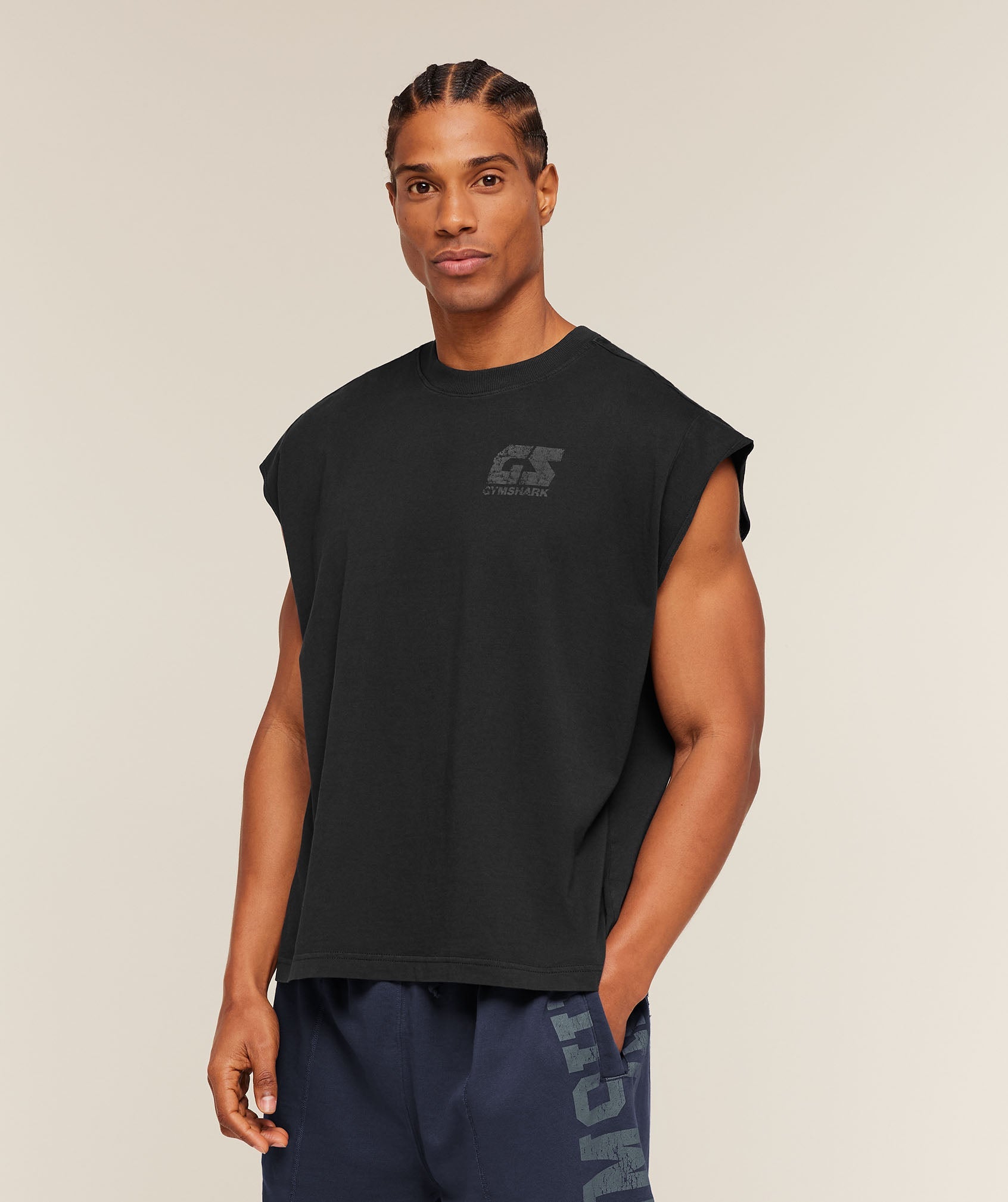 Accent Capped Sleeve T-Shirt - Black — imagem 4