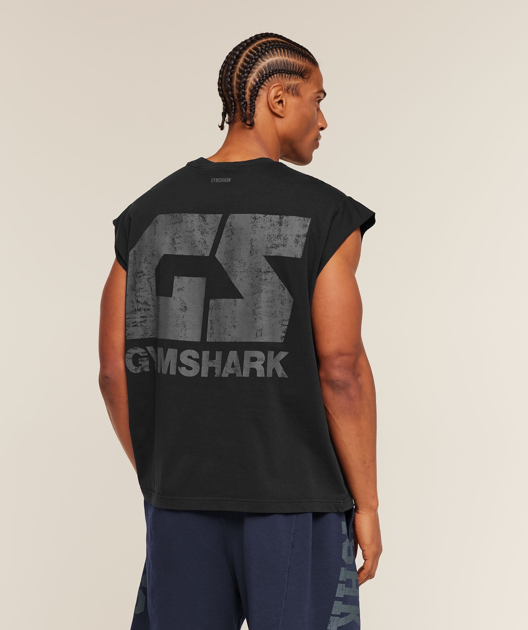 Accent Capped Sleeve T-Shirt - Black — imagem 1