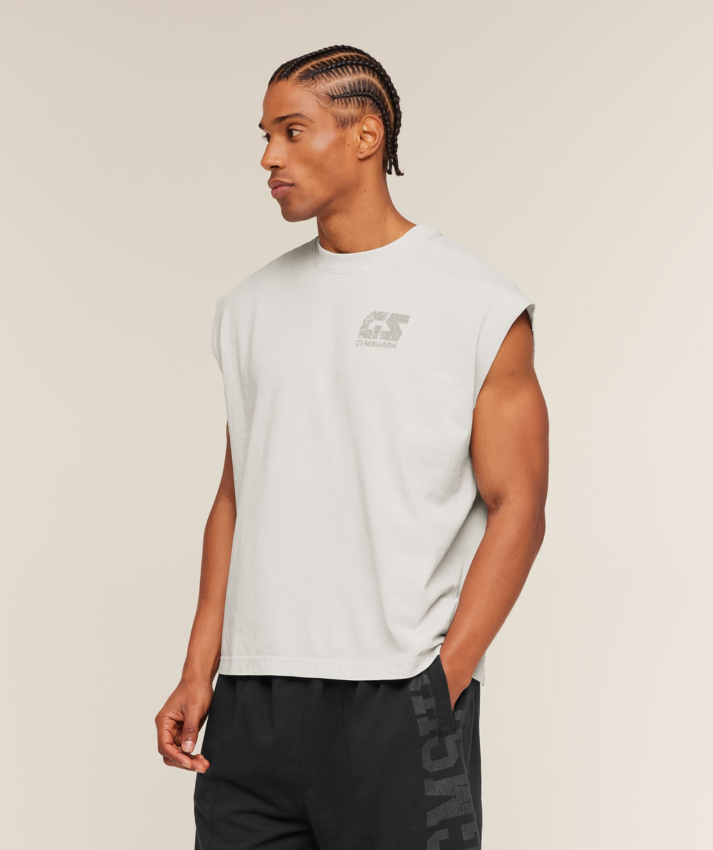 Accent Capped Sleeve T-Shirt - Light Grey — imagem 4