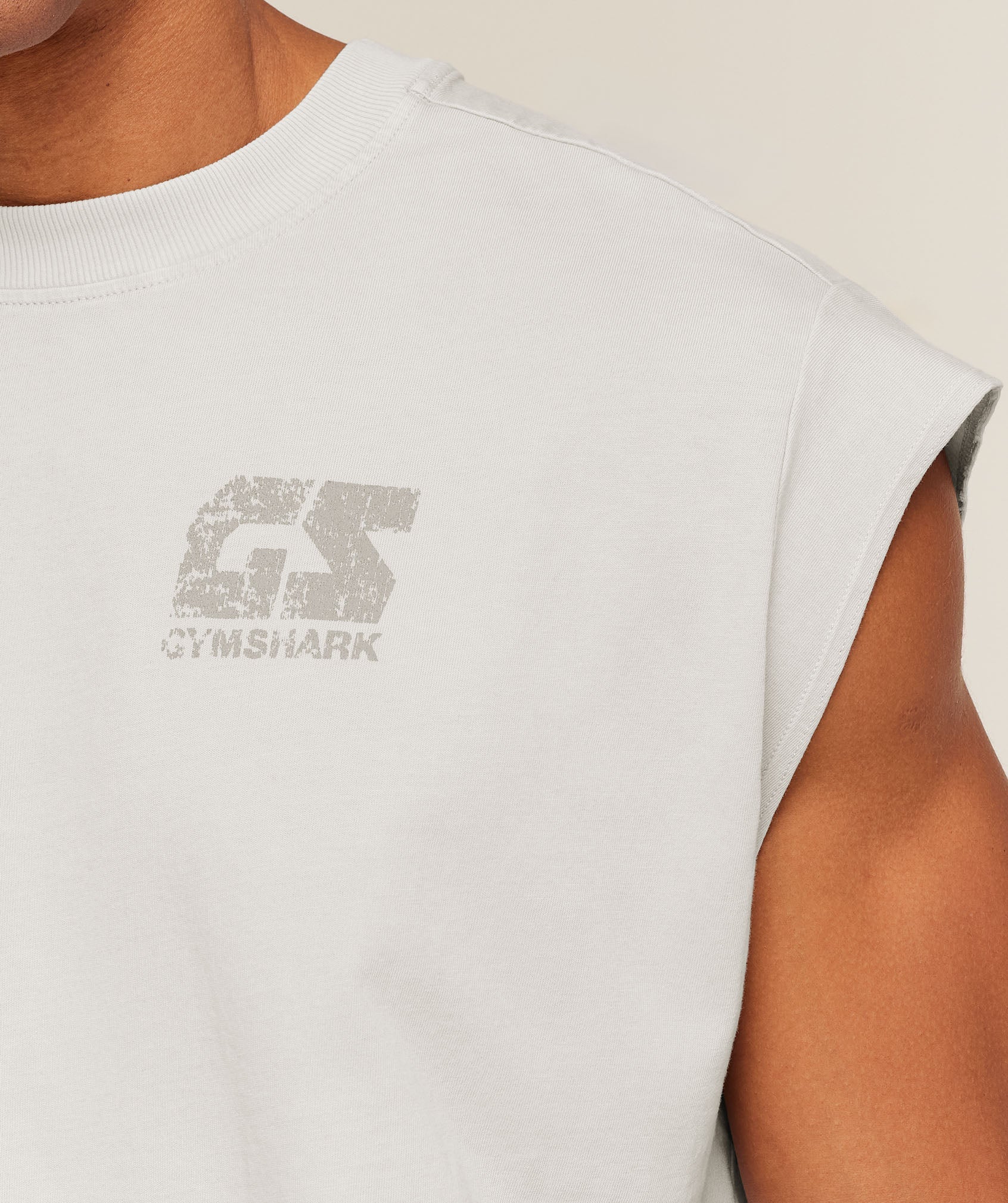 Accent Capped Sleeve T-Shirt - Light Grey — imagem 6