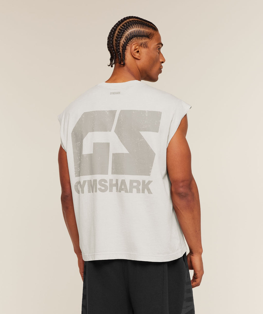 Accent Capped Sleeve T-Shirt - Light Grey — imagem 1