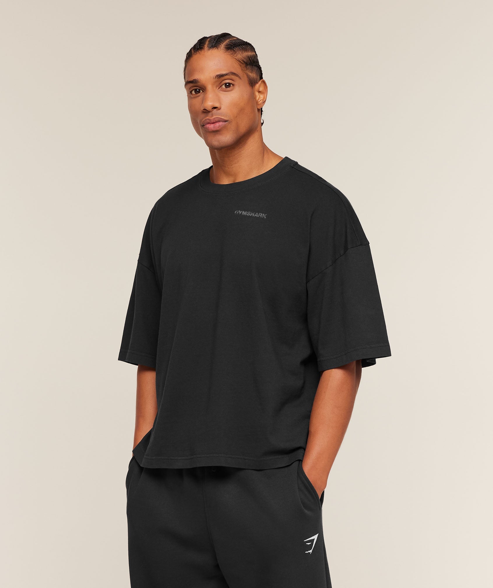 Accent Boxy T-Shirt - Black — imagem 3