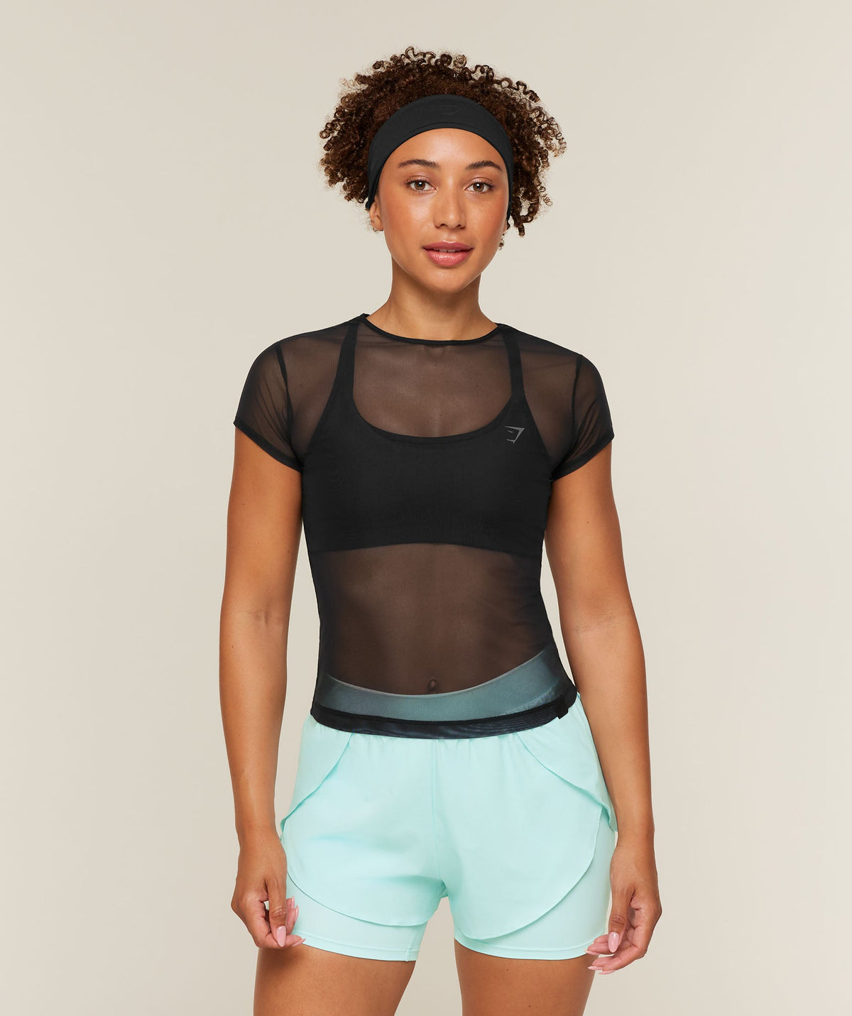Hybrid Mesh T-Shirt - Black — imagem 1
