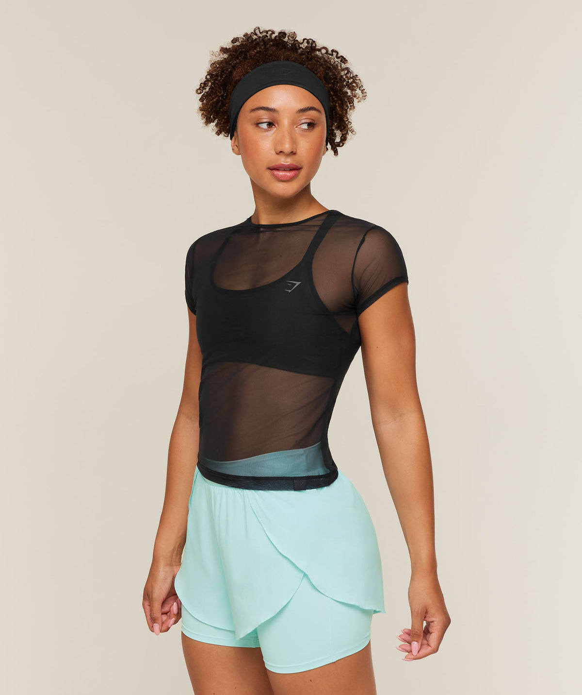 Hybrid Mesh T-Shirt - Black — imagem 4